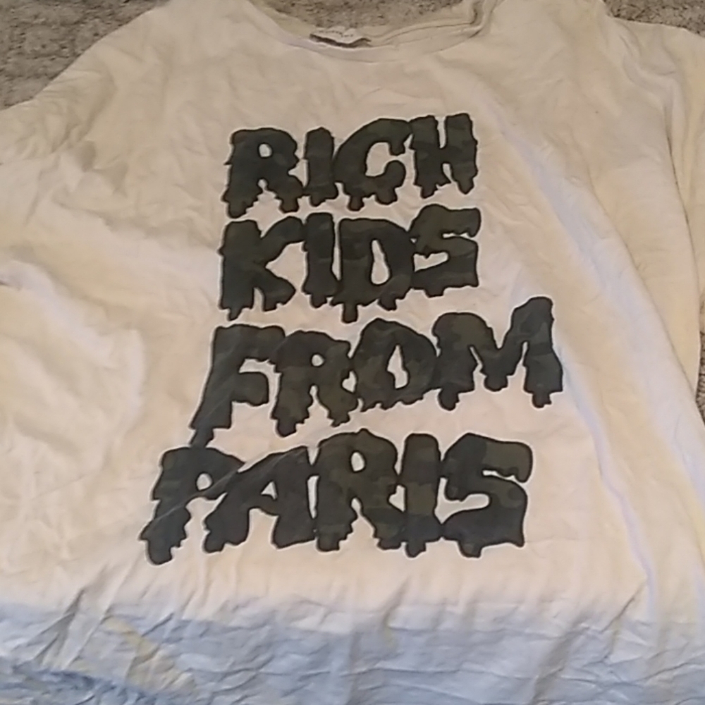 Rich kids f on Paris t-shirt